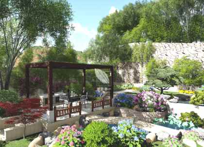 花園綠化，家庭庭院綠化